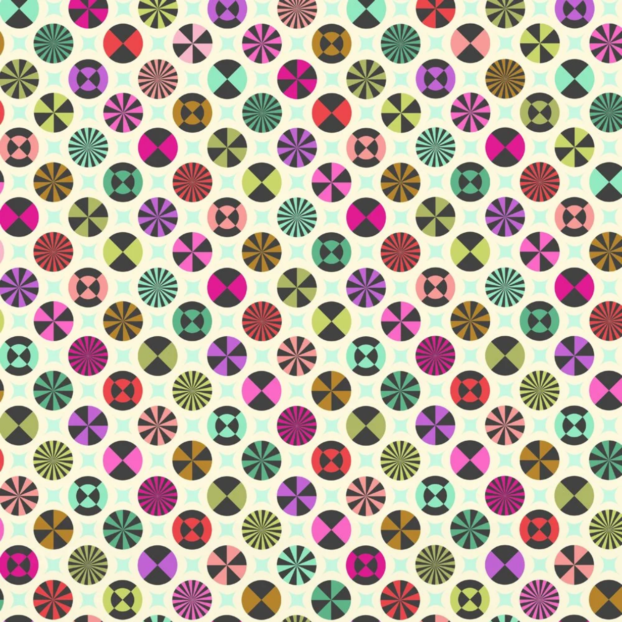 Free Spirit Tula Pink Fabric - Prince Charming Deja Vu - Taffy - Sugar Rush - #PWTP278.SUGARRUSH - Cotton Fabric