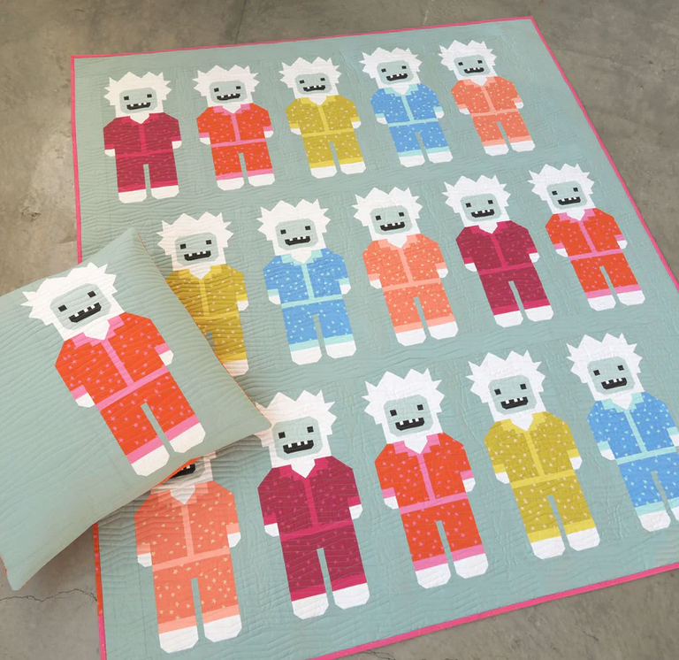 Elizabeth Hartman Quilt Pattern - Yeti in Pajamas - Elizabeth Hartman - #EH081 - Quilt Pattern