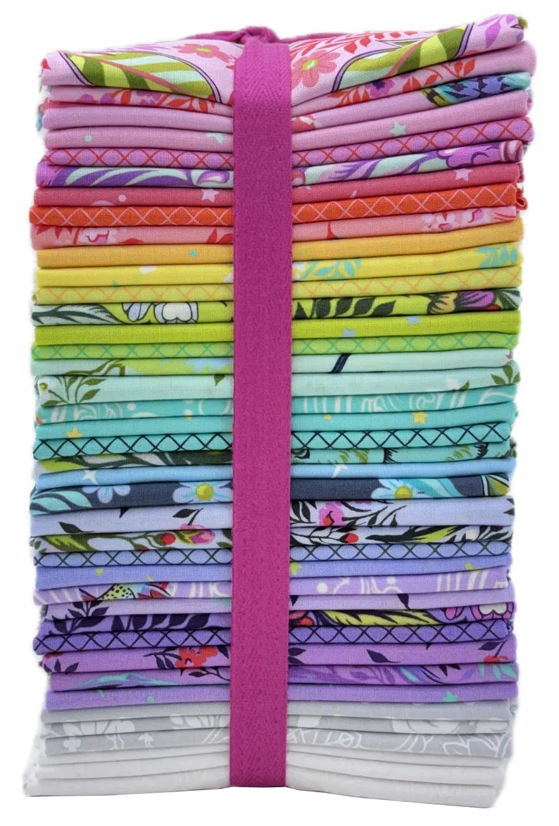 Free Spirit Tula Pink Fat Quarters - Full Moon Forest II - 40 Fat Quarters Bundle - Cotton