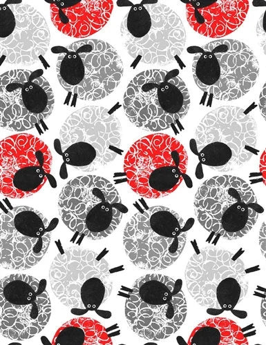 Timeless Treasures Sheep Fabric - GAIL- C7861 - Cotton Fabric