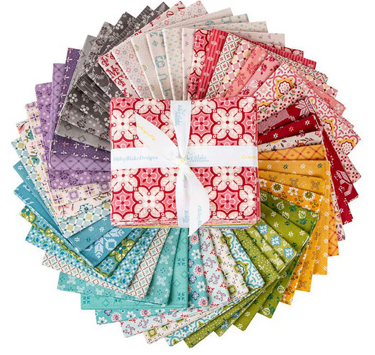 Pieces and Plenty Fat Quarter Bundle - Riley Blake Designs - 48 Fat Quarters - Cotton - Pre-cut Fabric - Lori Whitlock - FQ-15870-48