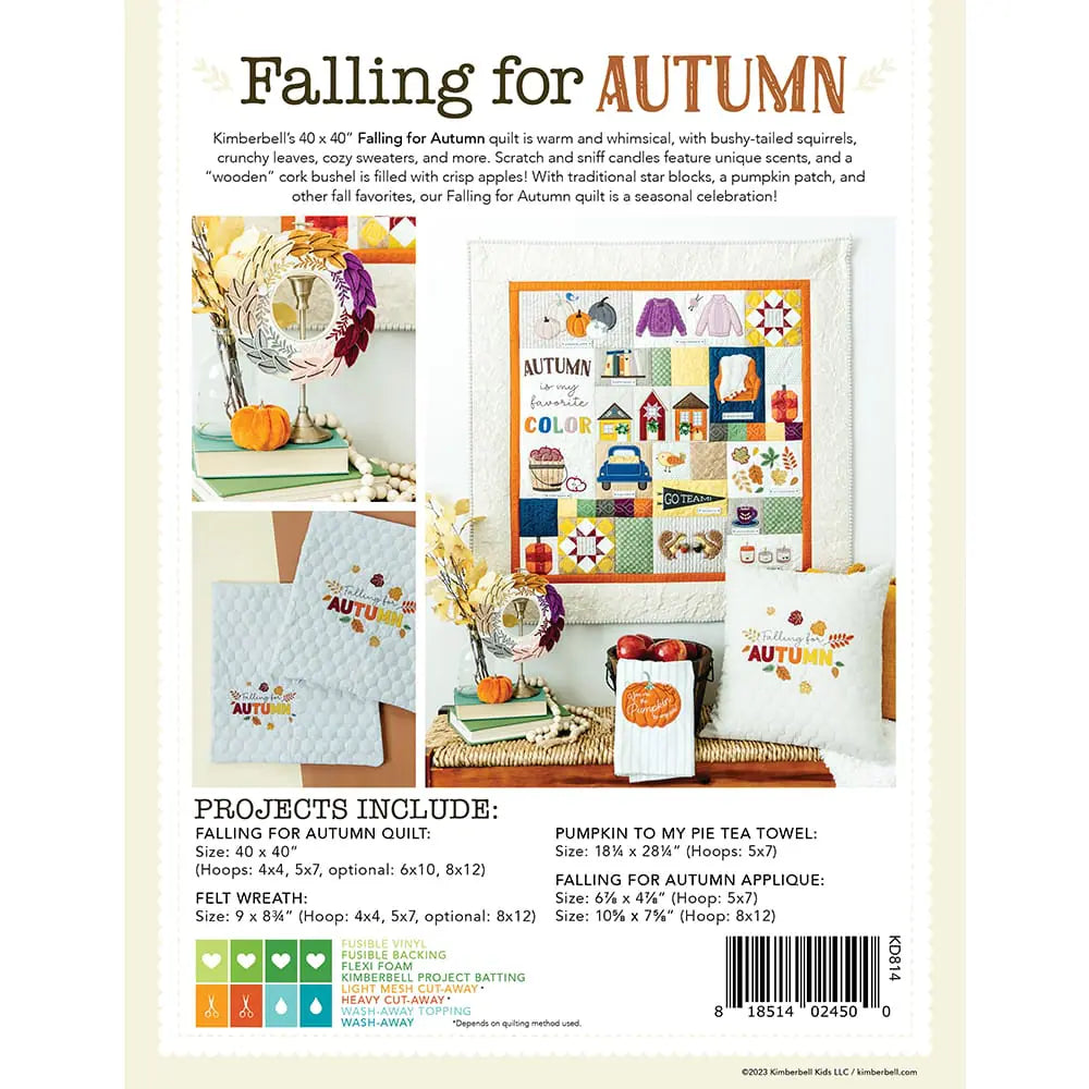 Kimberbell Designs - Falling for Autumn Book with CD - #KD814