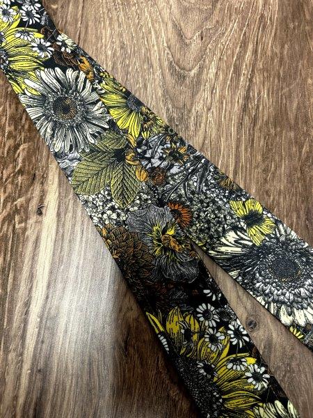 Sunflower Adjustable Handmade Fabric Camera Strap - DSLR Strap - Photography Accessories - Flower - Artistic - Floral - Gift