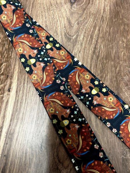 Squirrel Adjustable Handmade Fabric Camera Strap - DSLR Strap - Photography Accessories - Woodland - Gift