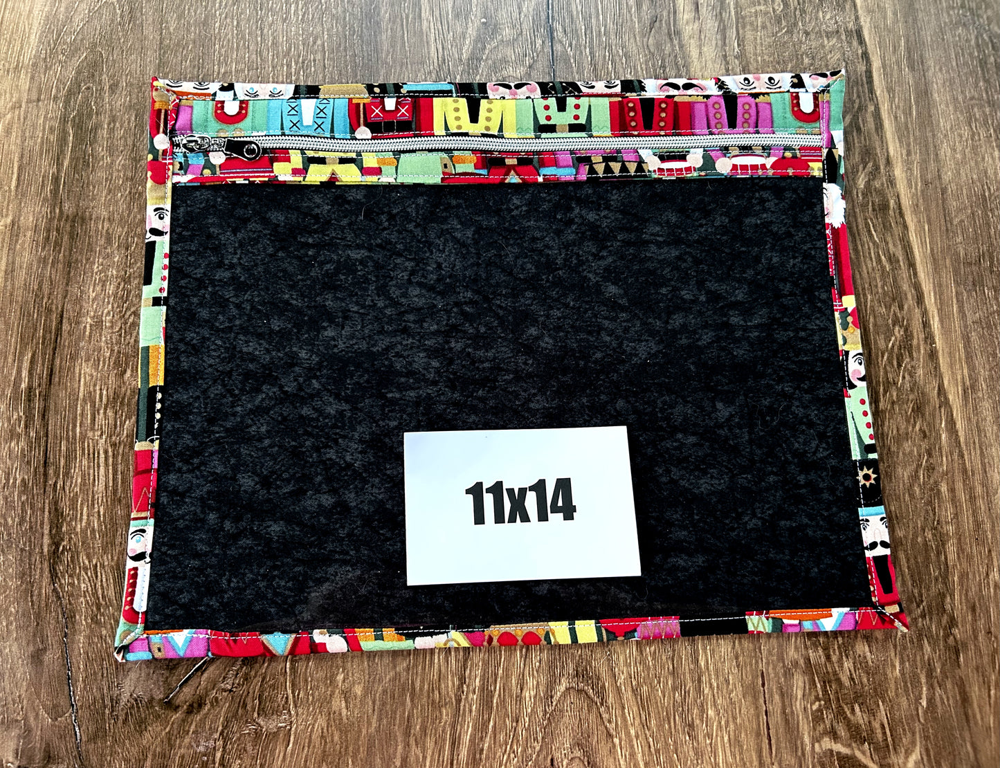 Vinyl Cross Stitch Project Bag - Embroidery bag - Knitting & Crochet Bag - Storage - Organizer - Nutcracker Project Bag - Notions