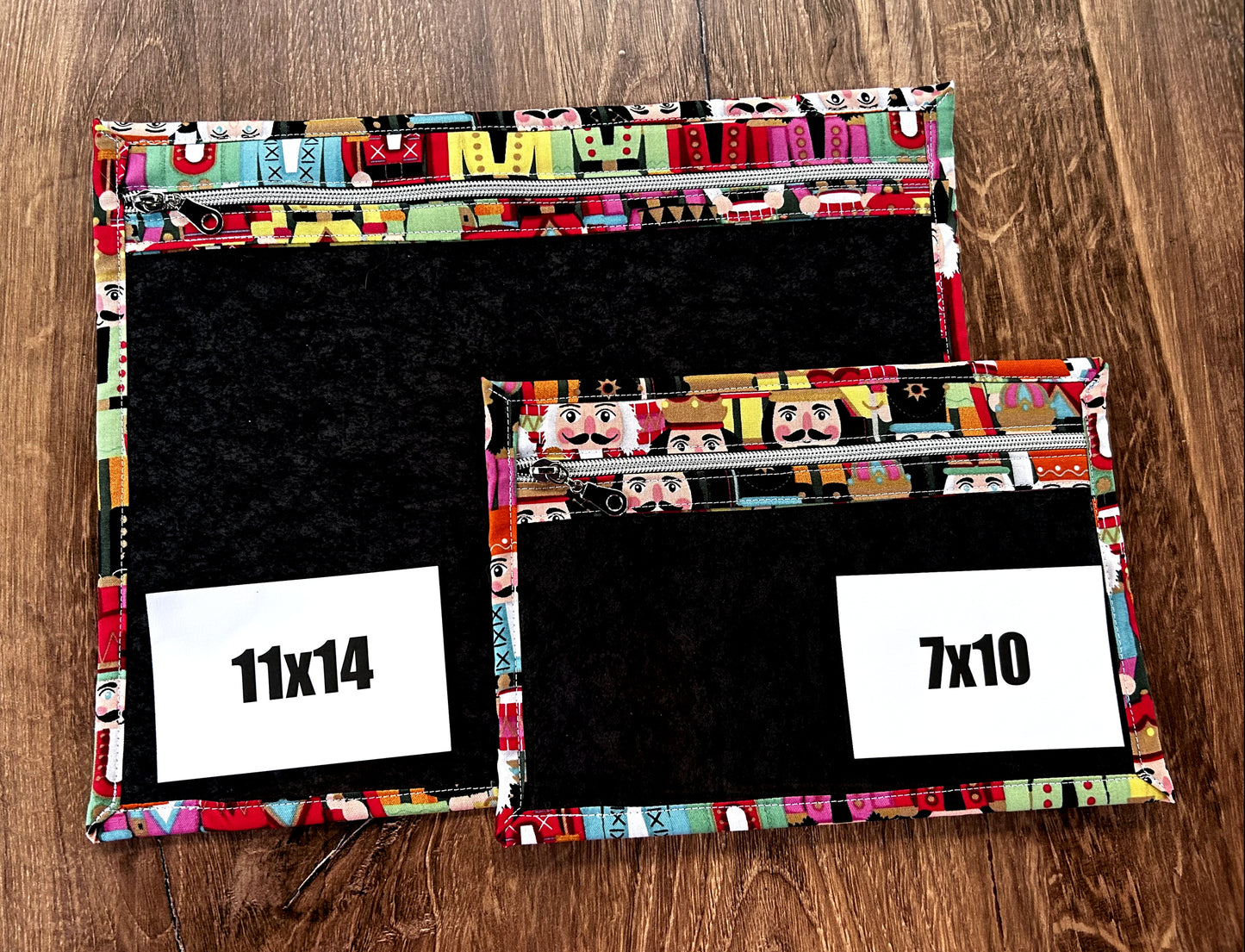 Vinyl Cross Stitch Project Bag - Embroidery bag - Knitting & Crochet Bag - Storage - Organizer - Nutcracker Project Bag - Notions