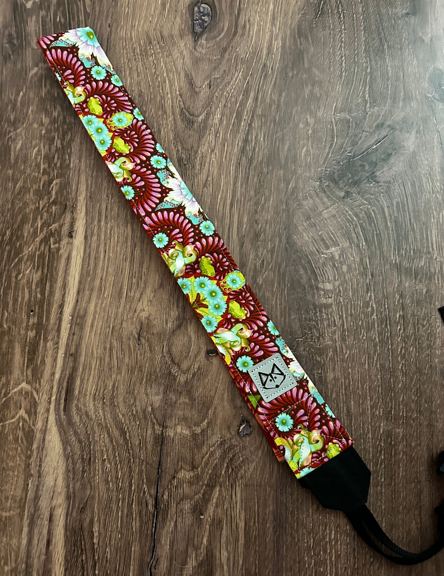 Floral Adjustable Handmade Fabric Camera Strap - DSLR Strap - Photography Accessories - Flower - Artistic - Gift