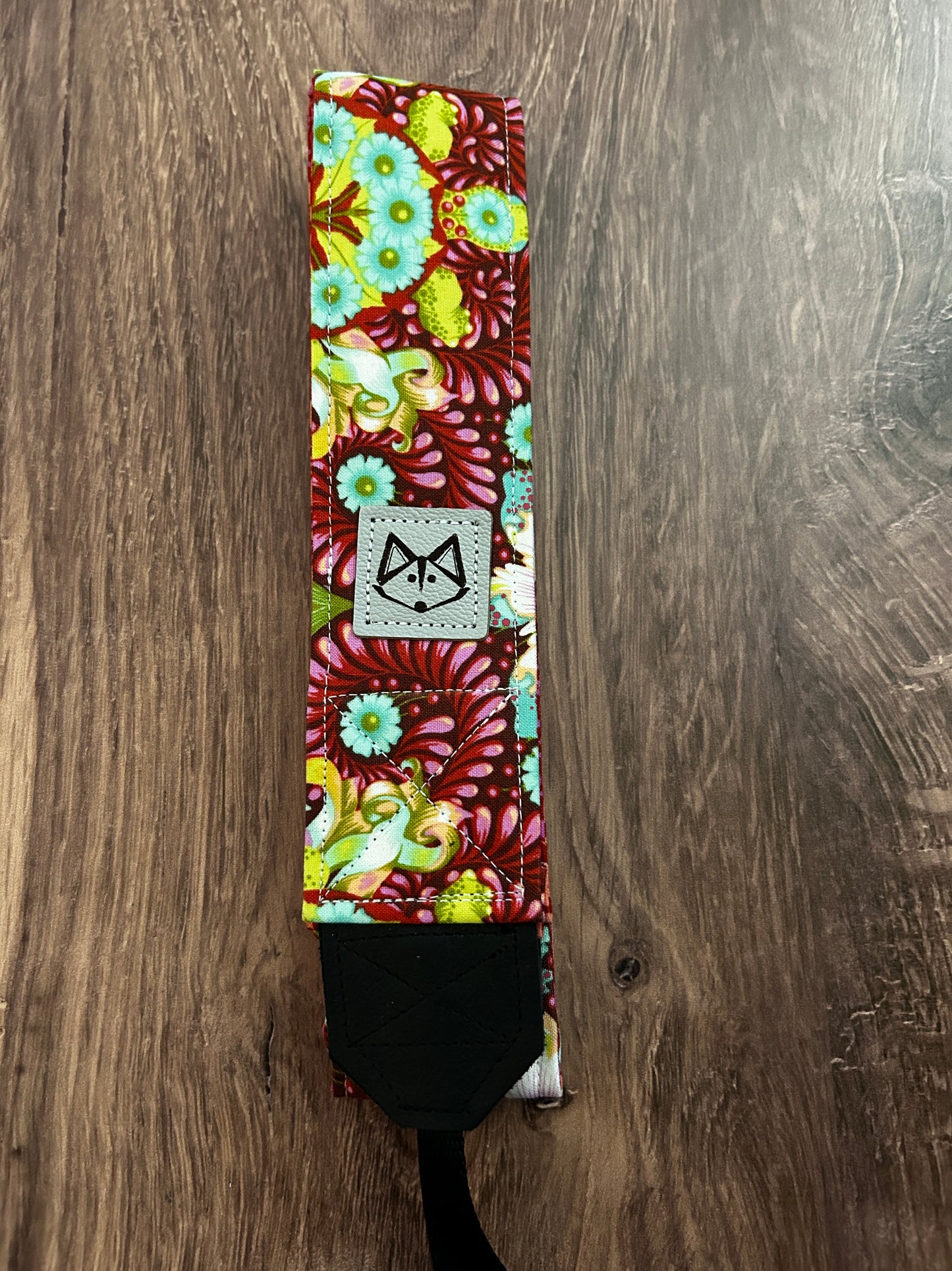 Floral Adjustable Handmade Fabric Camera Strap - DSLR Strap - Photography Accessories - Flower - Artistic - Gift