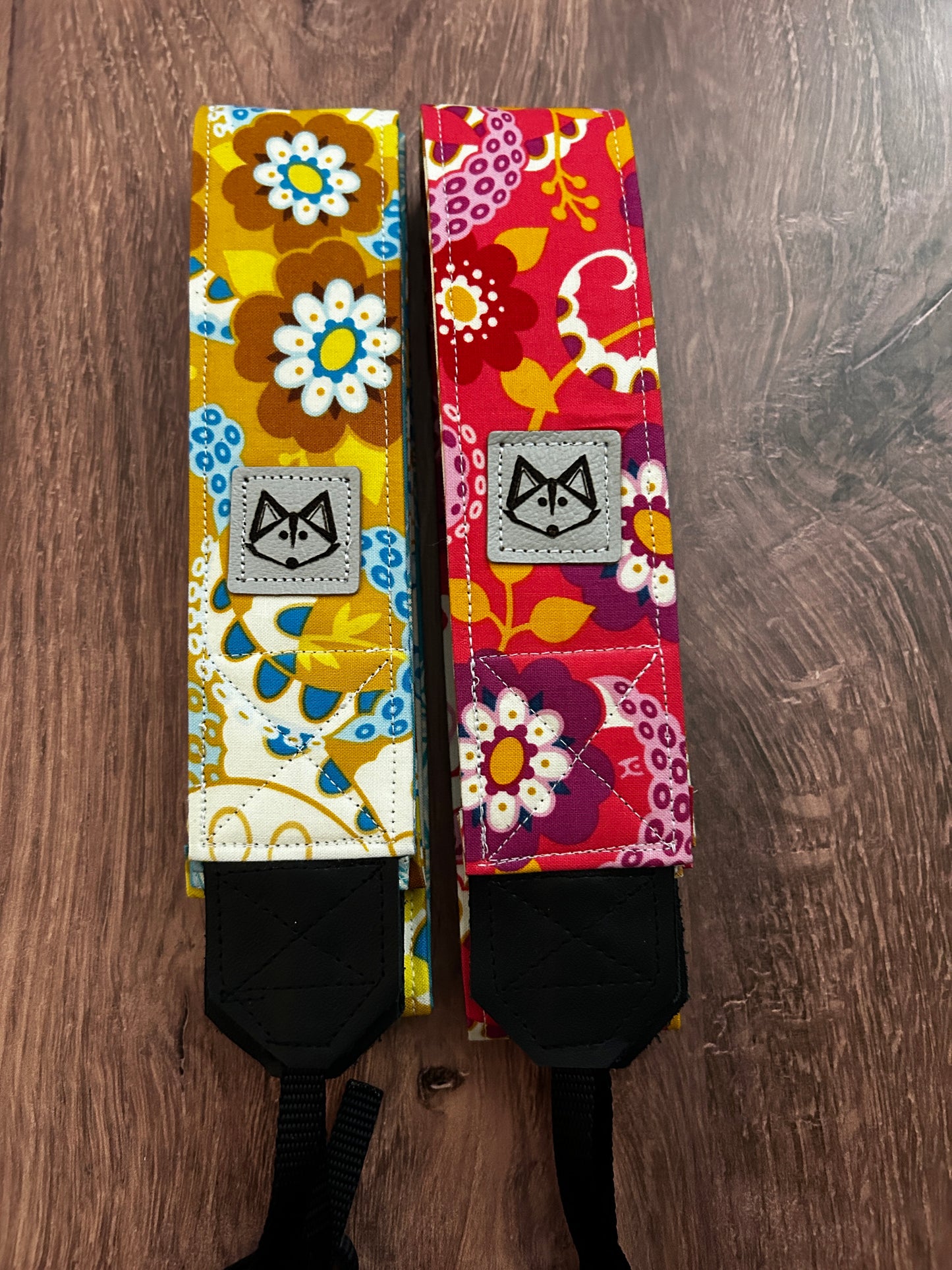 Floral Adjustable Handmade Fabric Camera Strap - DSLR Strap - Photography Accessories - Flower - Gift - Octopus