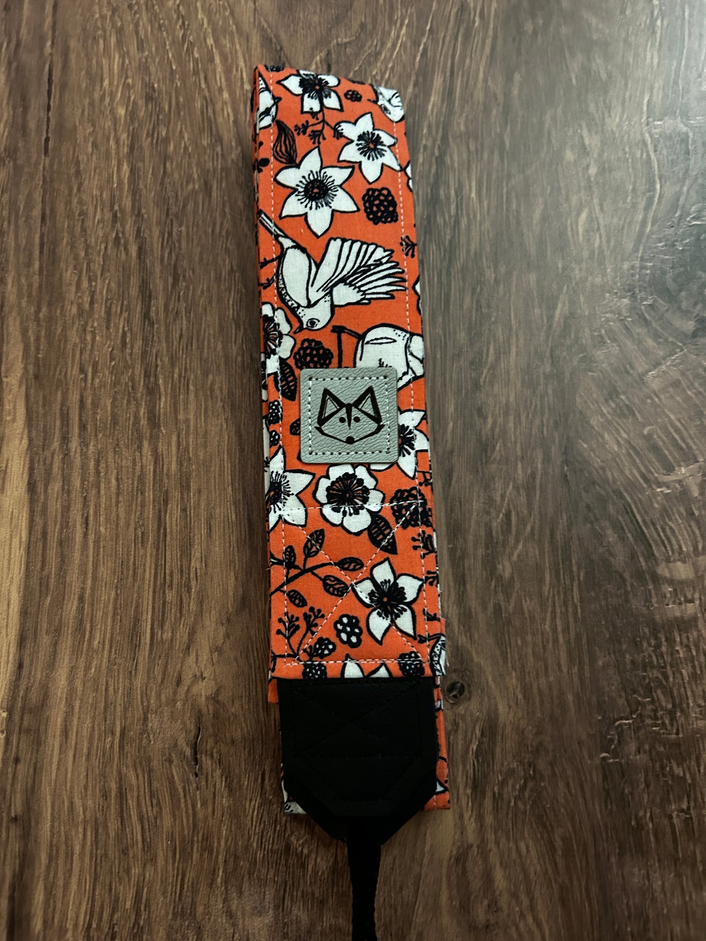 Flower Adjustable Handmade Fabric Camera Strap - DSLR Strap - Photography Accessories - Floral - Gift