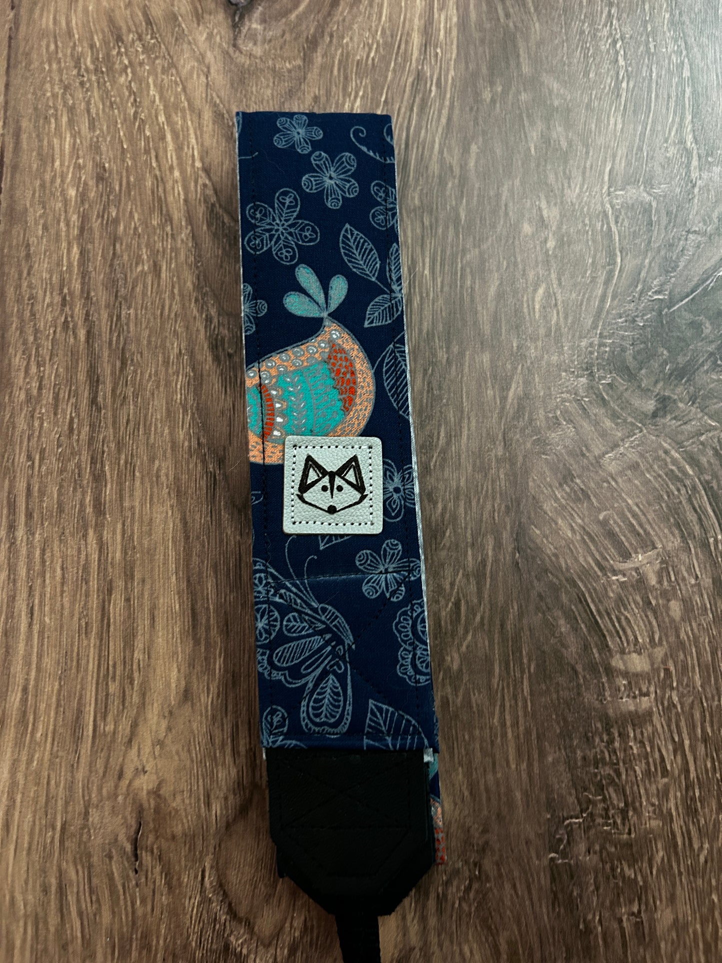 Floral Adjustable Handmade Fabric Camera Strap - DSLR Strap - Photography Accessories - Flower - Bird - Gift