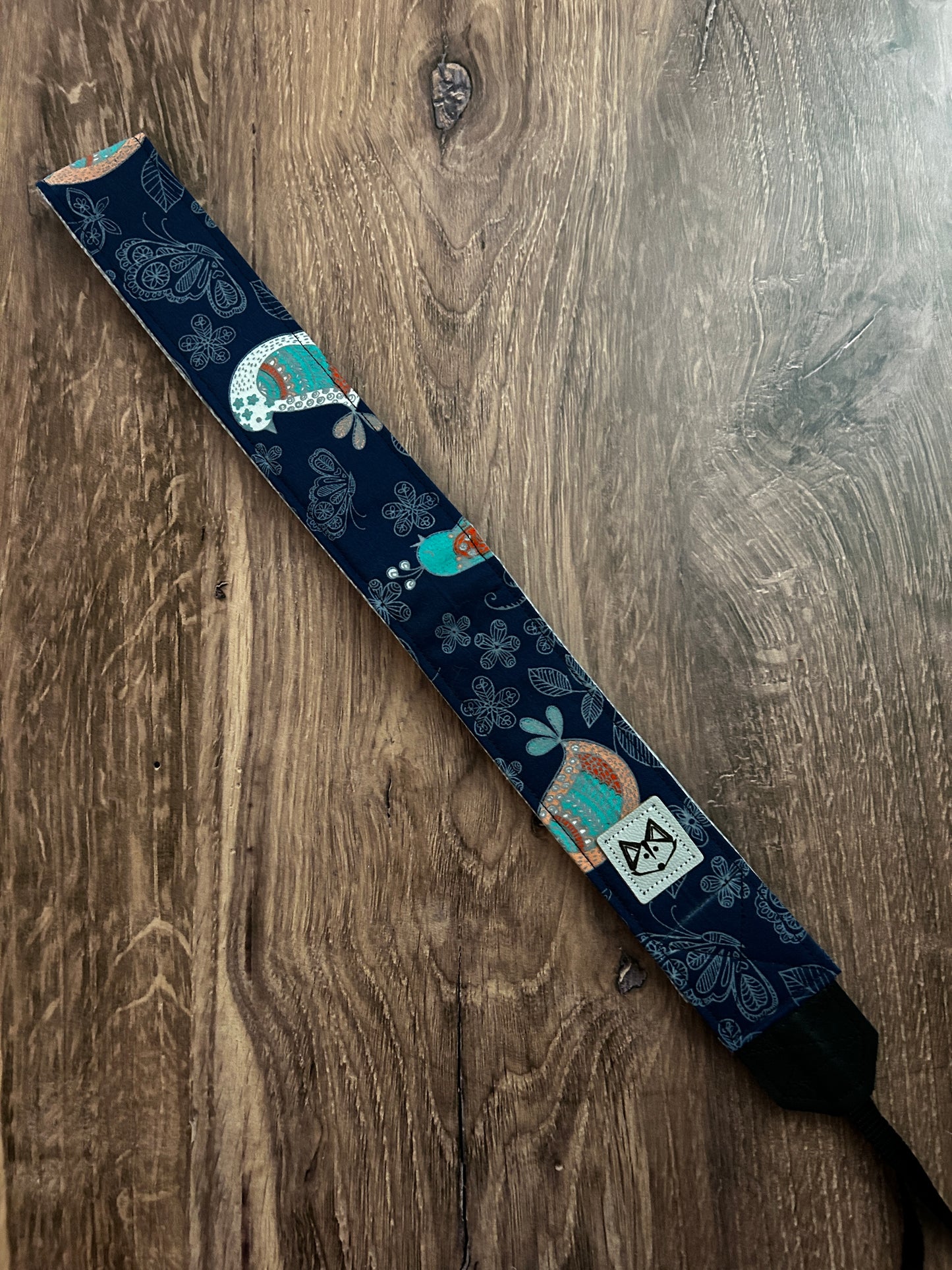 Floral Adjustable Handmade Fabric Camera Strap - DSLR Strap - Photography Accessories - Flower - Bird - Gift