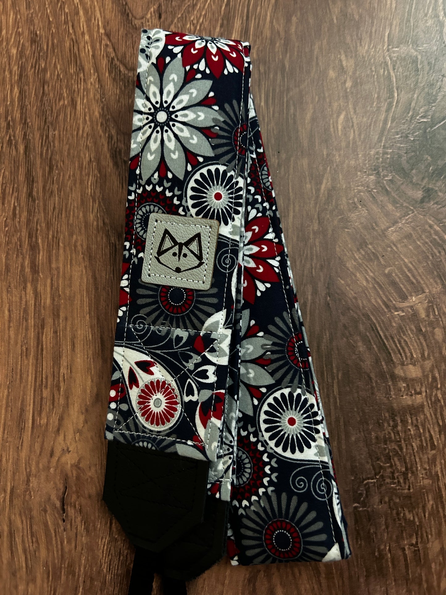 Flower Adjustable Handmade Fabric Camera Strap - DSLR Strap - Photography Accessories - Floral - Gift