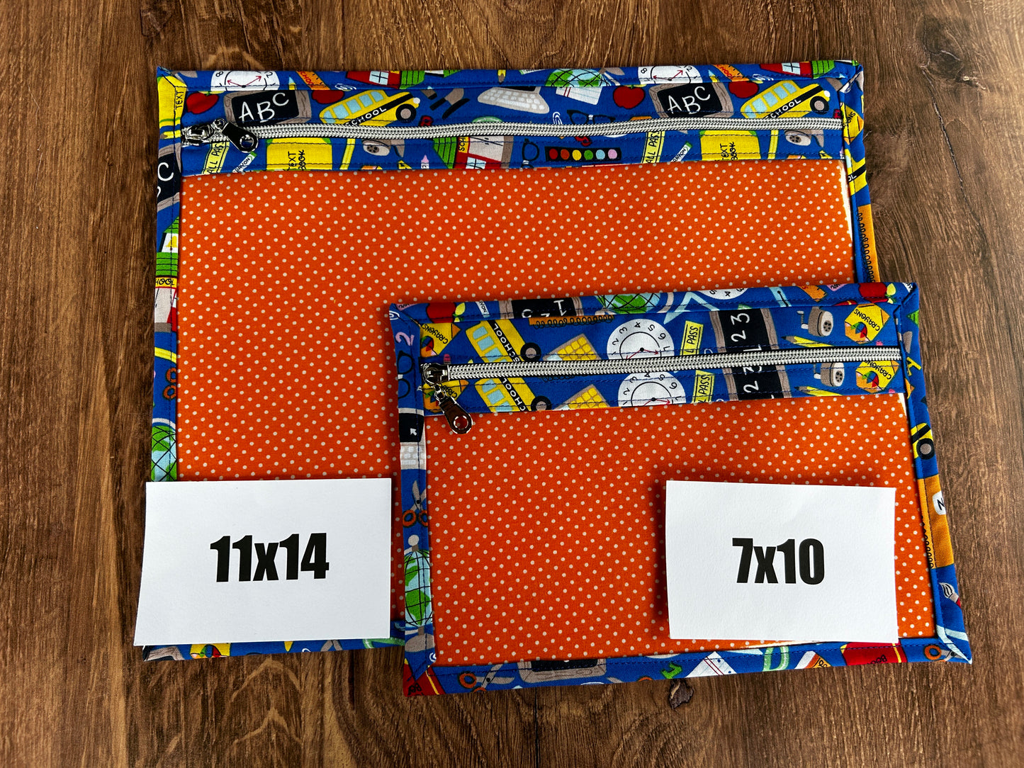 Vinyl Cross Stitch Project Bag - Embroidery bag - Knitting & Crochet Bag - Storage - Organizer - Back to School Project Bag - Notions (Copy)