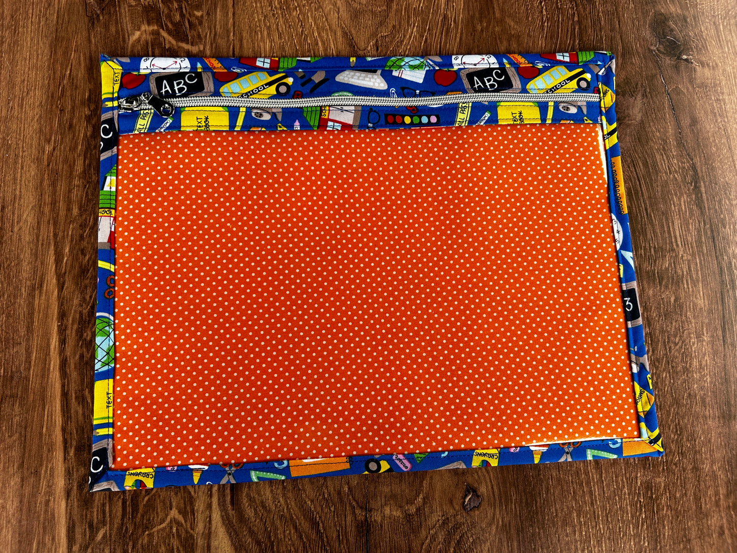 Vinyl Cross Stitch Project Bag - Embroidery bag - Knitting & Crochet Bag - Storage - Organizer - Back to School Project Bag - Notions (Copy)