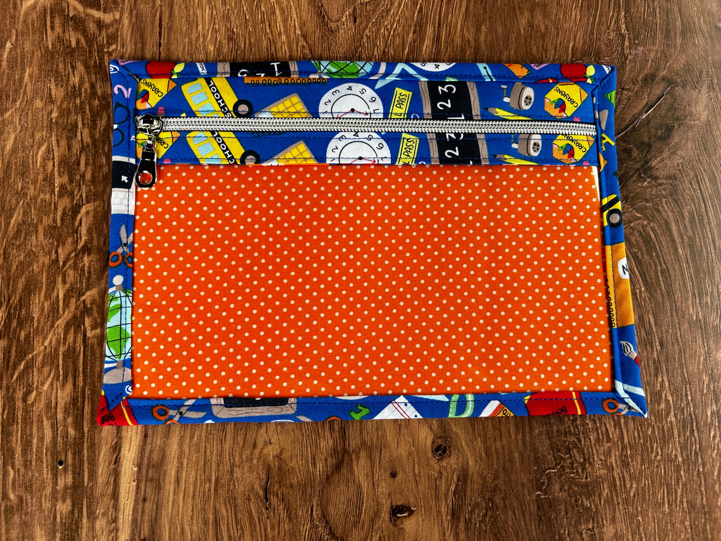 Vinyl Cross Stitch Project Bag - Embroidery bag - Knitting & Crochet Bag - Storage - Organizer - Back to School Project Bag - Notions (Copy)