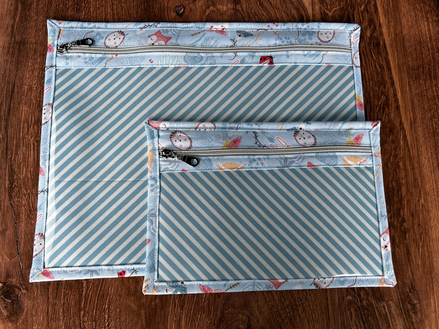 Vinyl Cross Stitch Project Bag - Embroidery Bag - Project Bag - Knitting & Crochet Bag - Storage - Organizer - Notions - Woodland - Kites