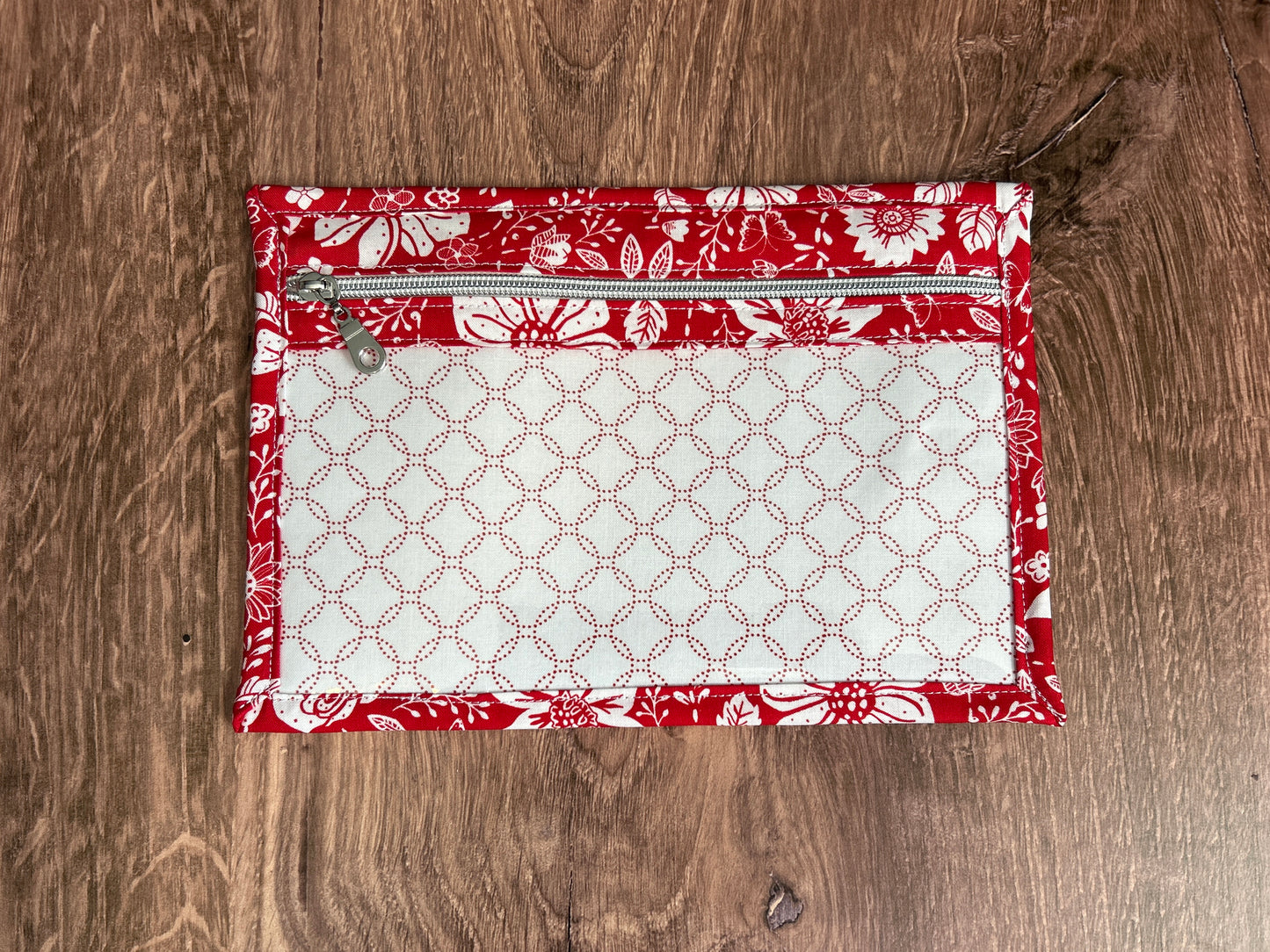 Vinyl Cross Stitch Project Bag - Embroidery Bag - Project Bag - Knitting & Crochet Bag - Storage - Organizer - Notions - Flower - Floral
