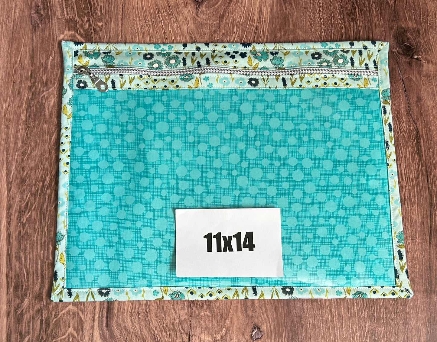 Vinyl Cross Stitch Project Bag - Embroidery bag - Project Bag - Knitting & Crochet Bag - Storage - Organizer - Notions - Floral - Flower
