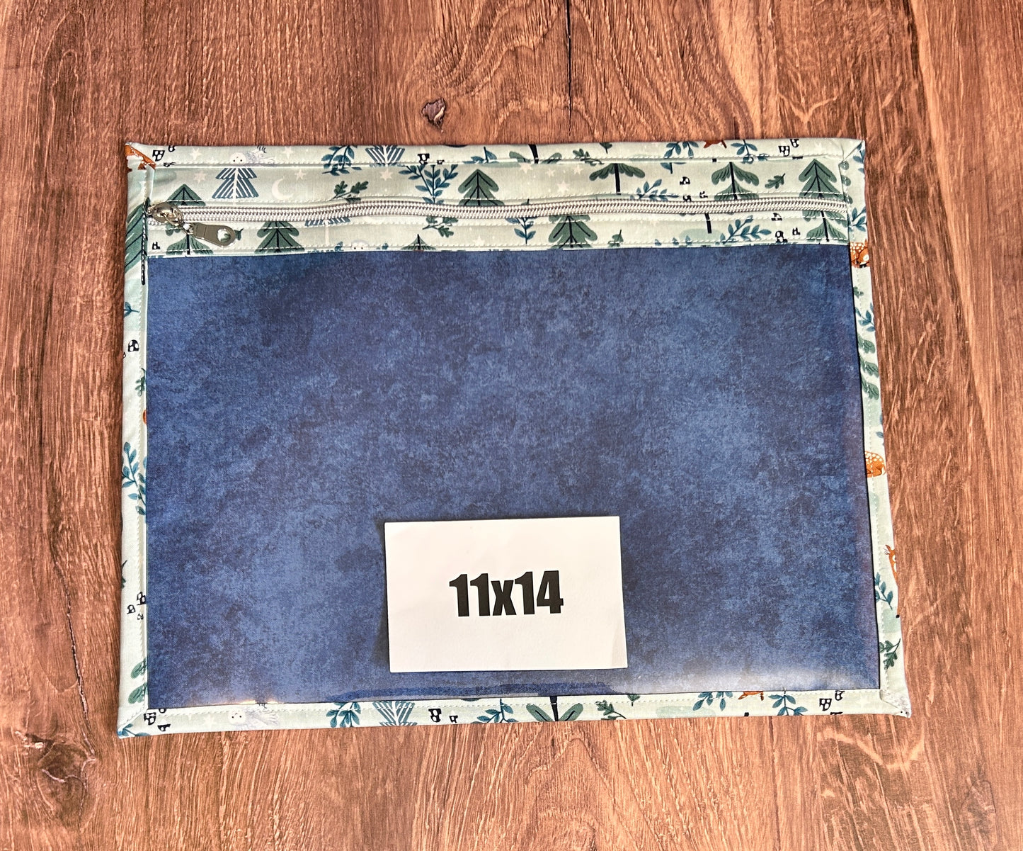 Vinyl Cross Stitch Project Bag - Embroidery Bag - Project Bag - Knitting & Crochet Bag - Storage - Notions - Woodland - Fox - Deer