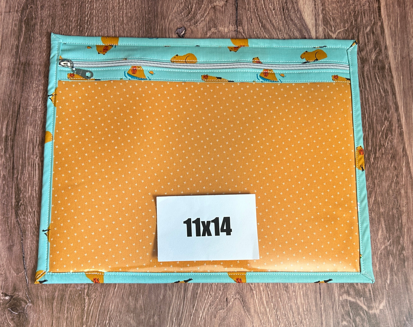 Vinyl Cross Stitch Project Bag - Project Bag - Knitting & Crochet Bag - Storage - Organizer - Capybara - Project Bag - Notions