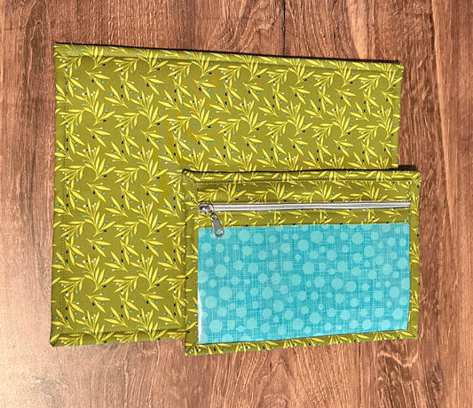 Vinyl Cross Stitch Project Bag - Embroidery bag - Project Bag - Knitting & Crochet Bag - Storage - Organizer - Cat Project Bag - Notions