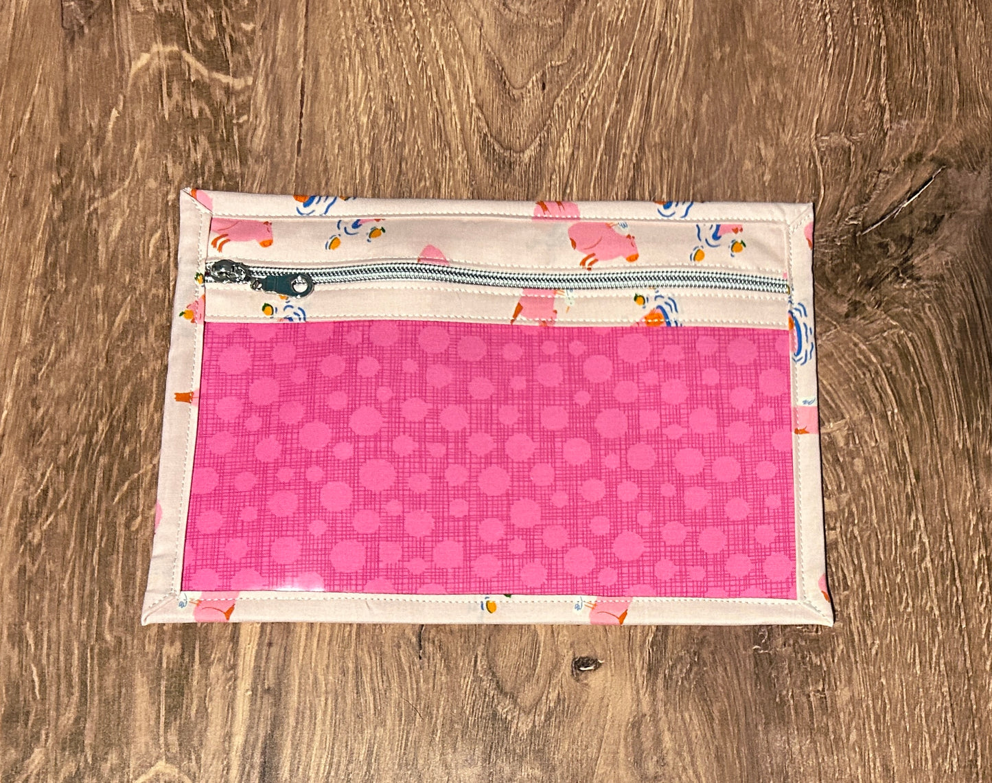 Vinyl Cross Stitch Project Bag - Project Bag - Knitting & Crochet Bag - Storage - Organizer - Capybara - Project Bag - Notions