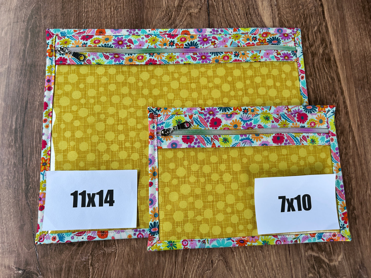 Vinyl Cross Stitch Project Bag - Embroidery Bag - Project Bag - Knitting & Crochet Bag - Storage - Organizer - Notions - Flower - Floral