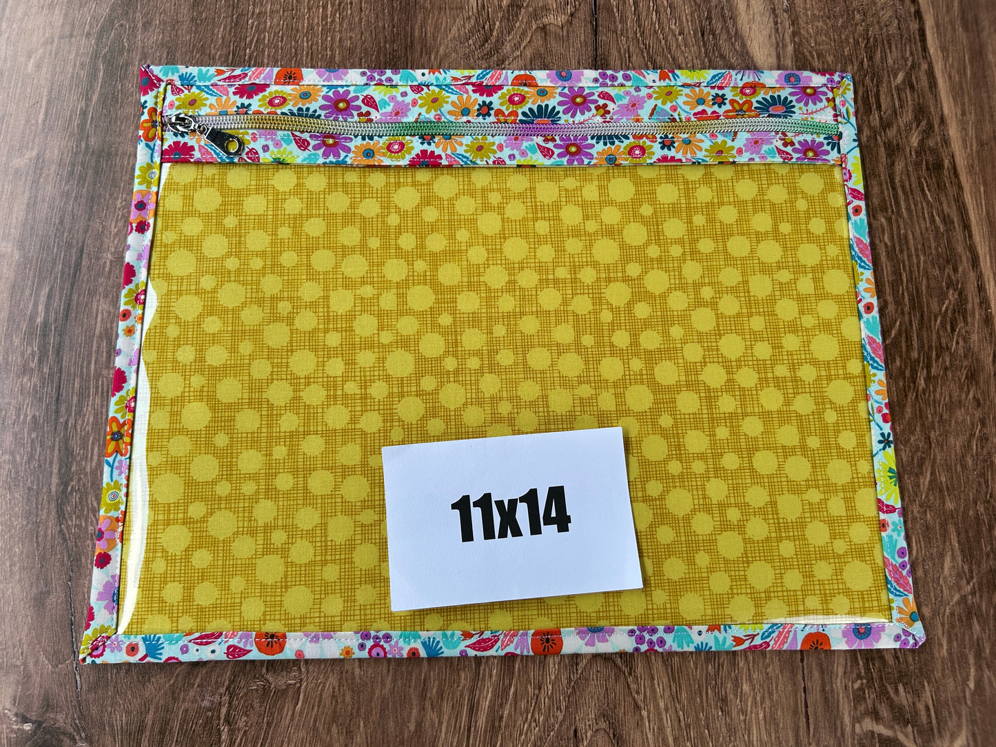 Vinyl Cross Stitch Project Bag - Embroidery Bag - Project Bag - Knitting & Crochet Bag - Storage - Organizer - Notions - Flower - Floral