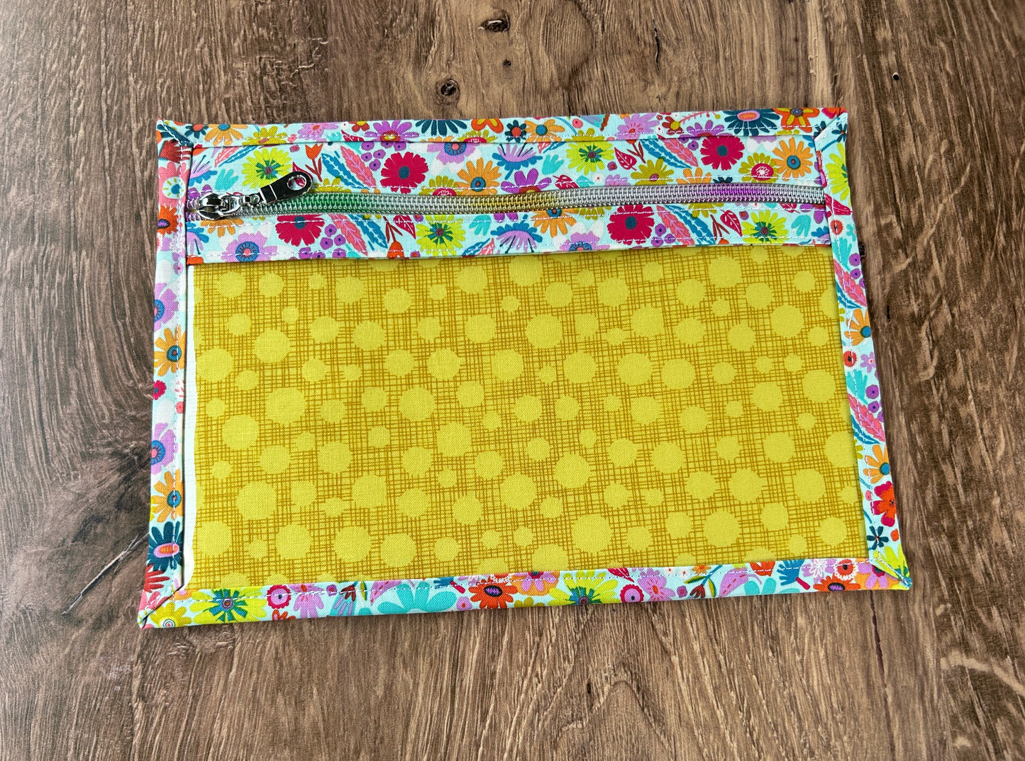 Vinyl Cross Stitch Project Bag - Embroidery Bag - Project Bag - Knitting & Crochet Bag - Storage - Organizer - Notions - Flower - Floral