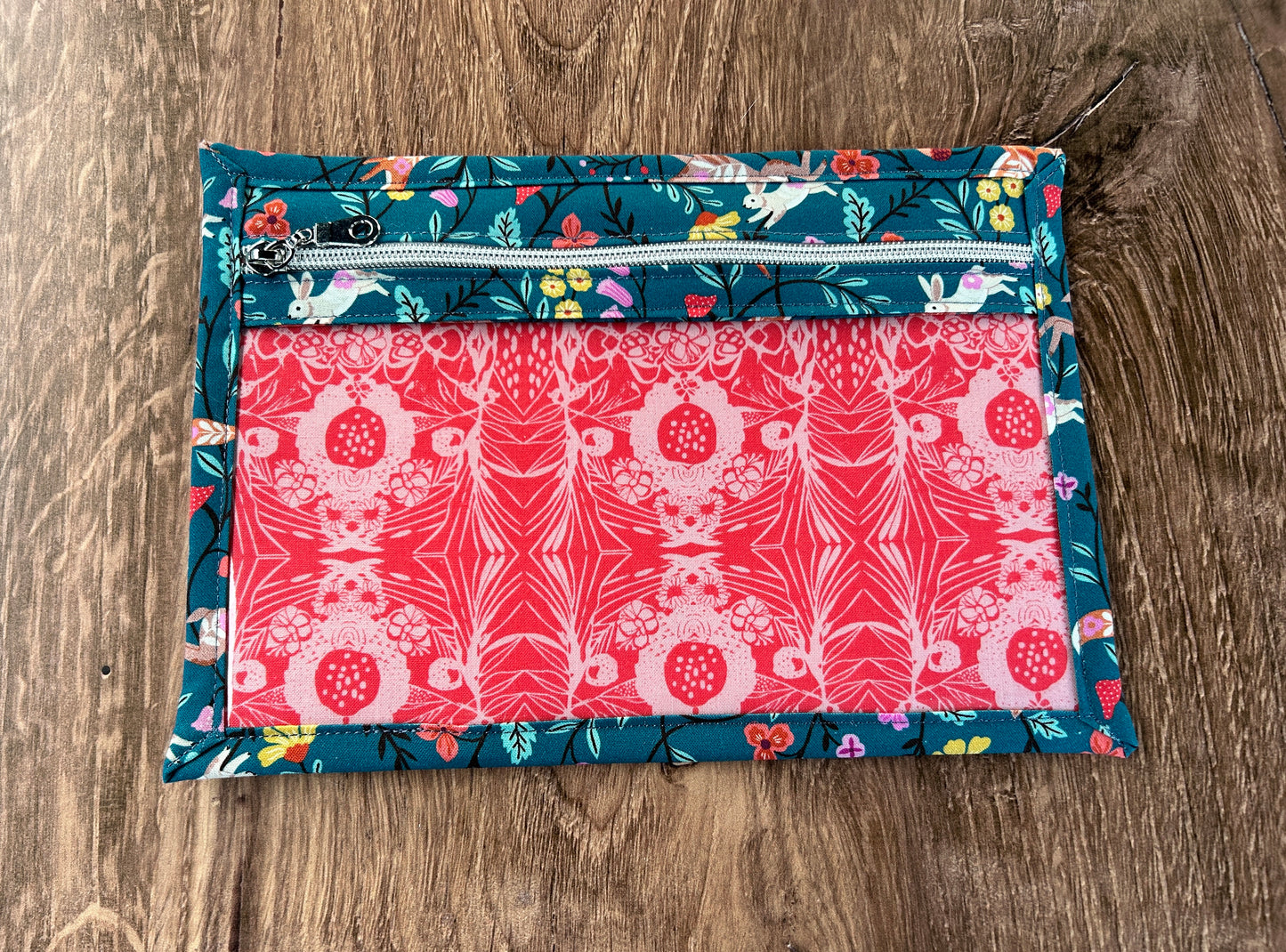 Vinyl Cross Stitch Project Bag - Embroidery Bag - Project Bag - Knitting & Crochet Bag - Storage - Notions - Woodland - Fox - Deer