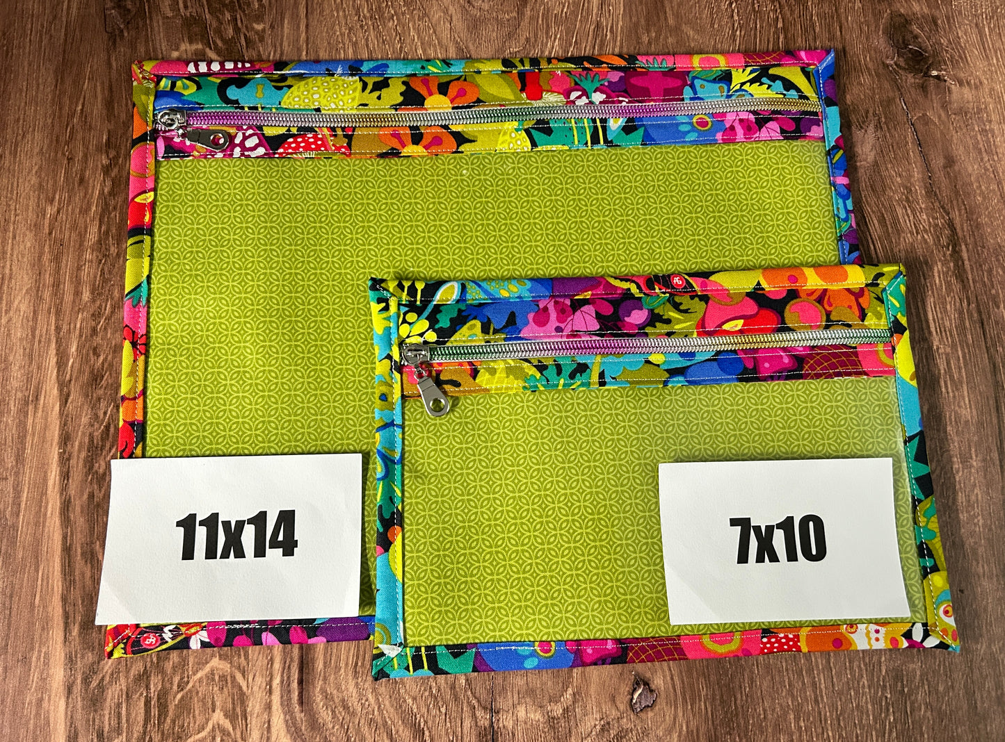 Vinyl Cross Stitch Project Bag - Embroidery Bag - Project Bag - Knitting & Crochet Bag - Organizer - Notions - Flower - Floral - Butterfly