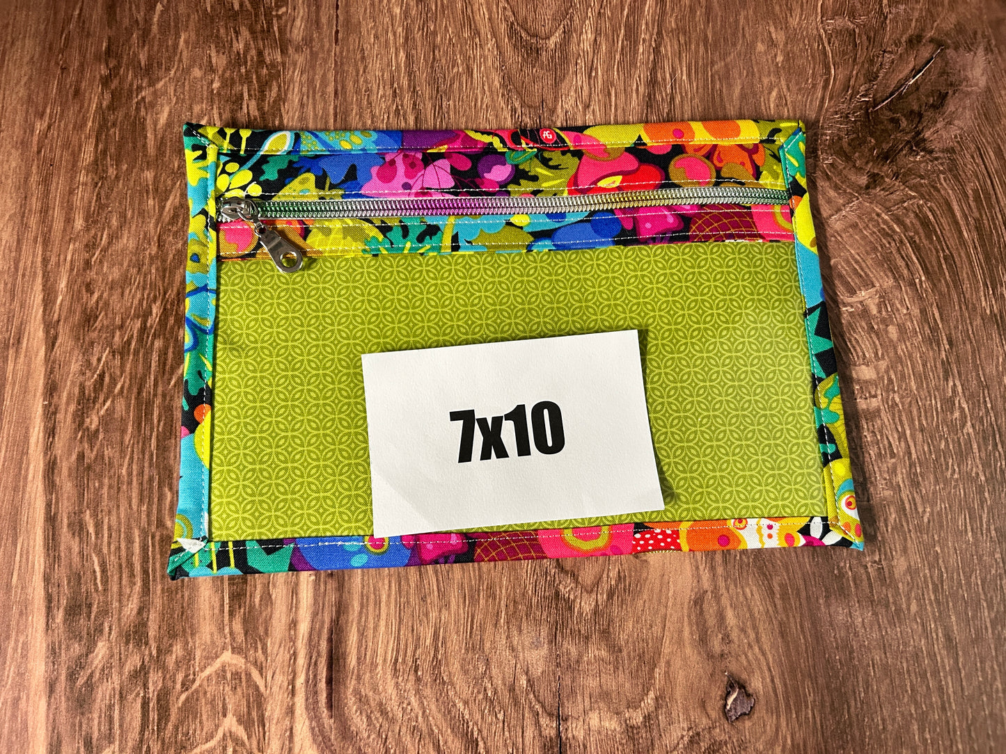 Vinyl Cross Stitch Project Bag - Embroidery Bag - Project Bag - Knitting & Crochet Bag - Organizer - Notions - Flower - Floral - Butterfly