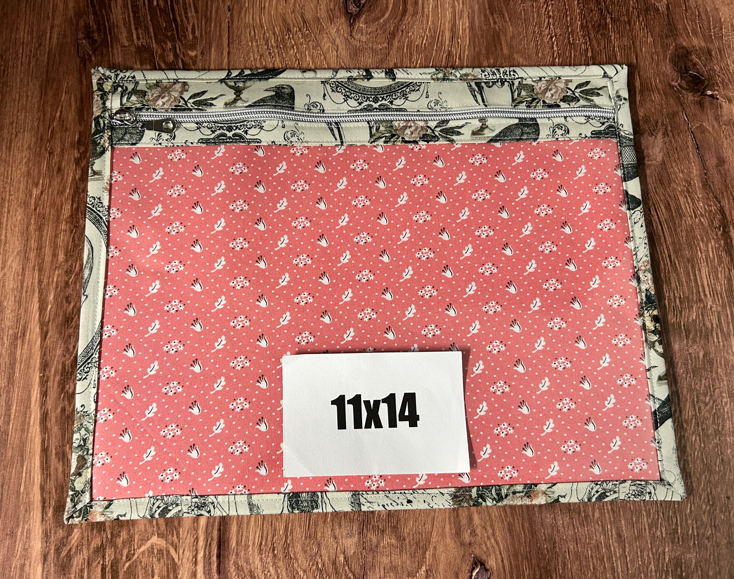 Vinyl Cross Stitch Project Bag - Embroidery Bag - Project Bag - Knitting & Crochet Bag - Organizer - Halloween - Notions - Nevermore - Skull