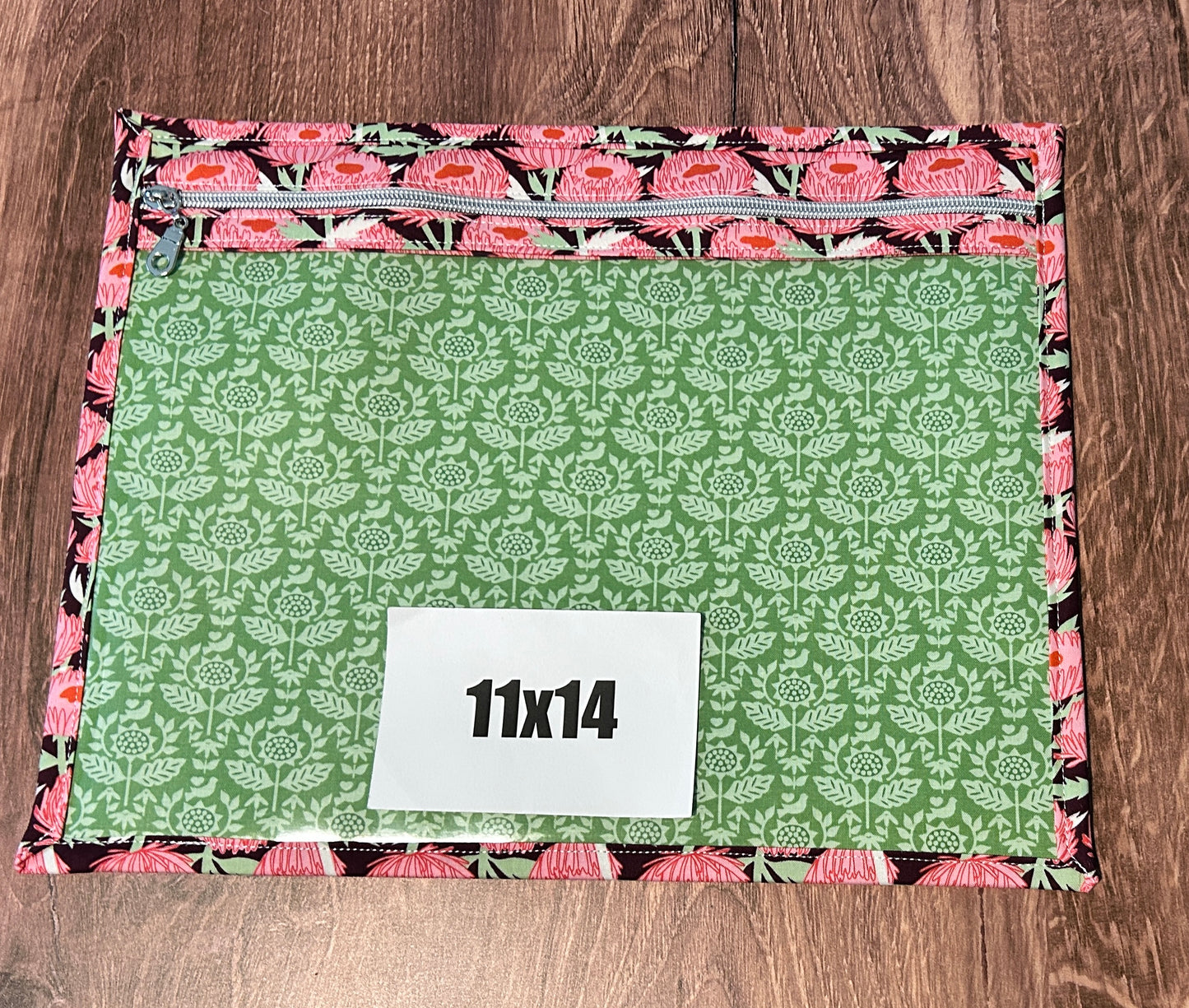 Vinyl Cross Stitch Project Bag - Embroidery Bag - Project Bag - Knitting & Crochet Bag - Storage - Organizer - Notions - Flower - Floral