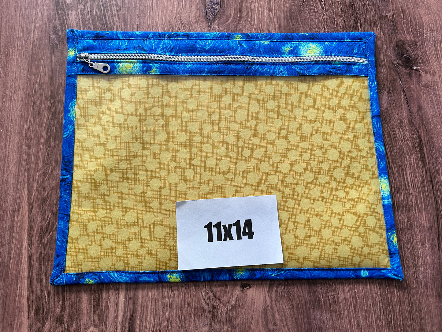 Vinyl Cross Stitch Project Bag - Embroidery Bag - Project Bag - Knitting & Crochet Bag - Storage - Organizer - Notions - Starry Night