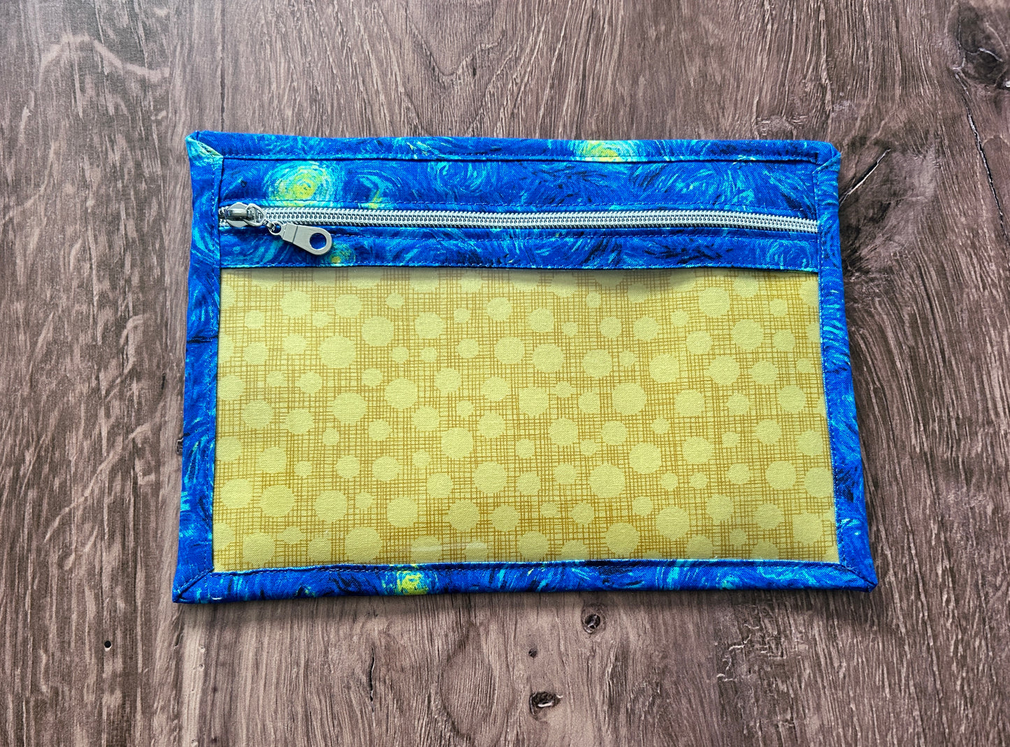 Vinyl Cross Stitch Project Bag - Embroidery Bag - Project Bag - Knitting & Crochet Bag - Storage - Organizer - Notions - Starry Night