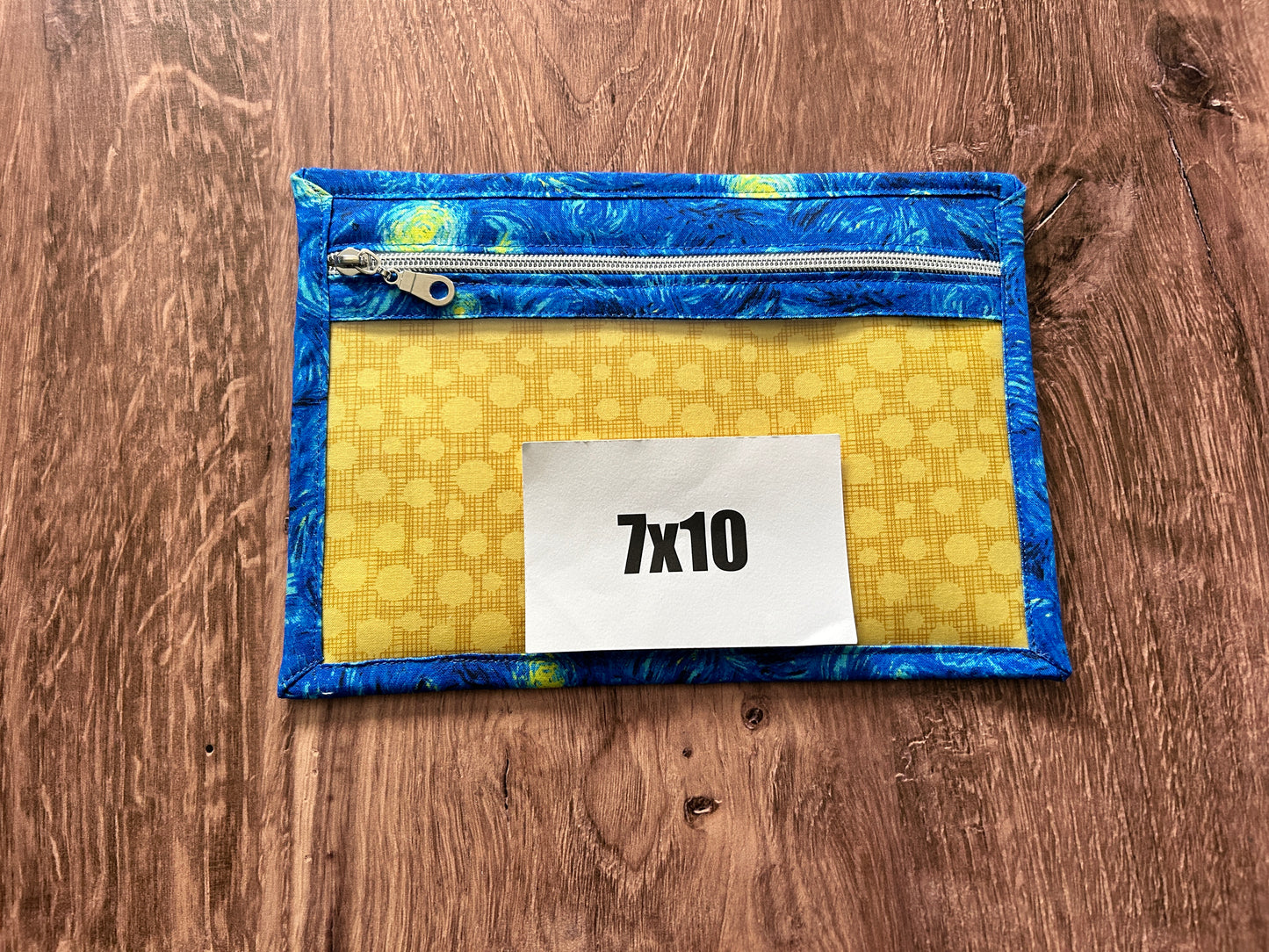 Vinyl Cross Stitch Project Bag - Embroidery Bag - Project Bag - Knitting & Crochet Bag - Storage - Organizer - Notions - Starry Night