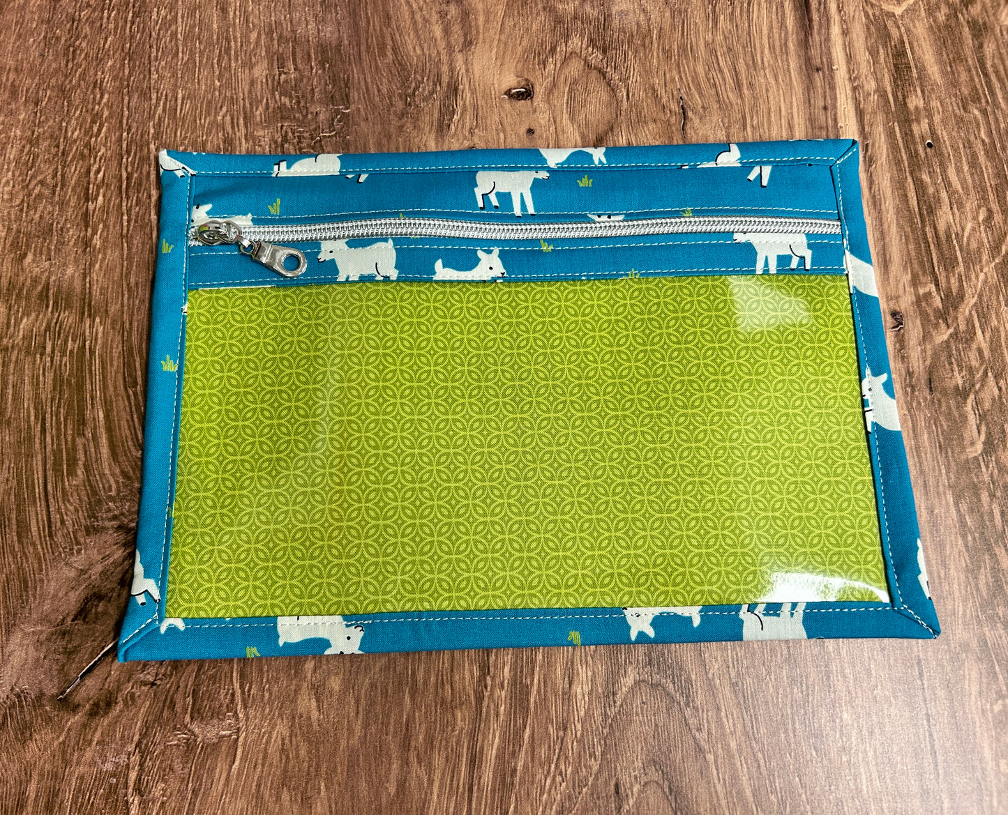 Vinyl Cross Stitch Project Bag - Embroidery bag - Project Bag - Knitting & Crochet Bag - Storage - Organizer - Goat Project Bag - Notions