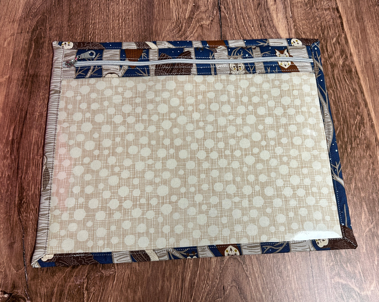 Vinyl Cross Stitch Project Bag - Embroidery bag - Project Bag - Knitting Crochet Bag - Storage - Organizer - Owl Project Bag - Notion