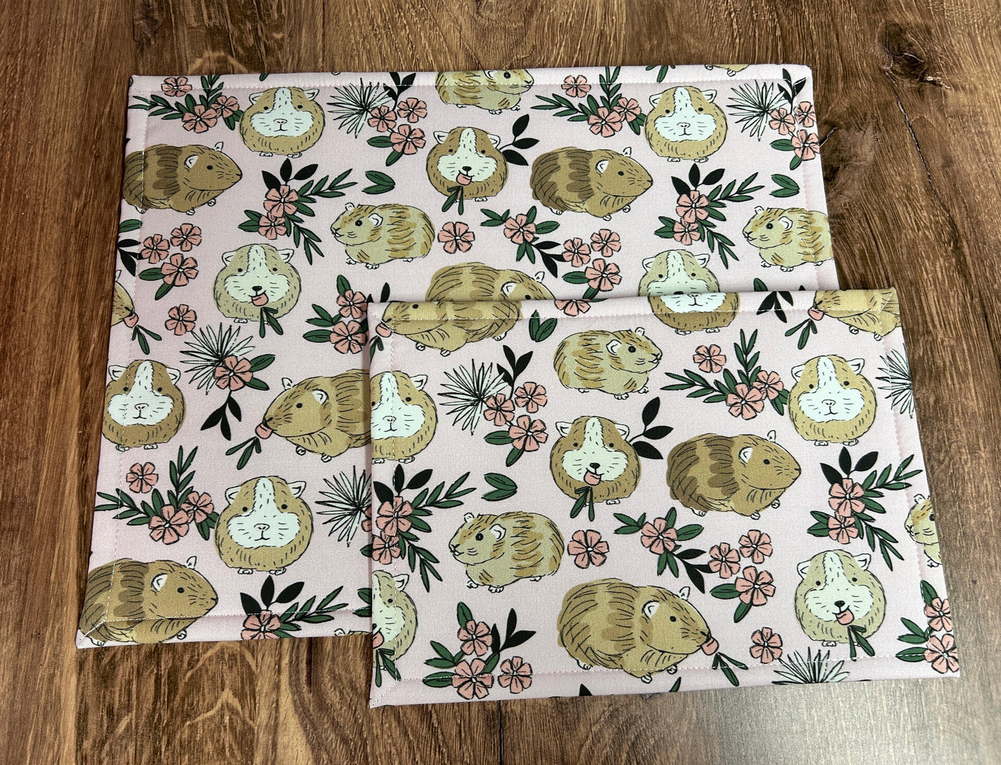 Vinyl Cross Stitch Project Bag - Embroidery bag - Project Bag - Knitting & Crochet Bag - Organizer - Guinea Pig Project Bag - Notions