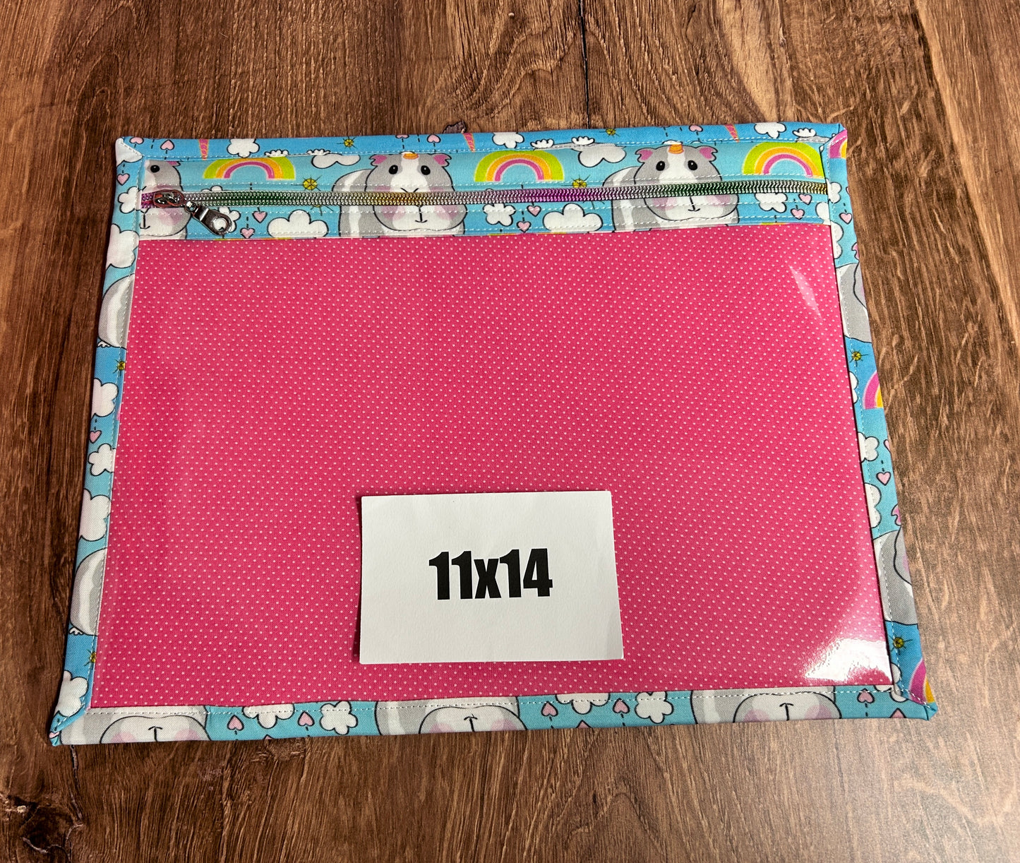 Vinyl Cross Stitch Project Bag - Embroidery bag - Project Bag - Knitting & Crochet Bag - Organizer - Guinea Pig Project Bag - Notions