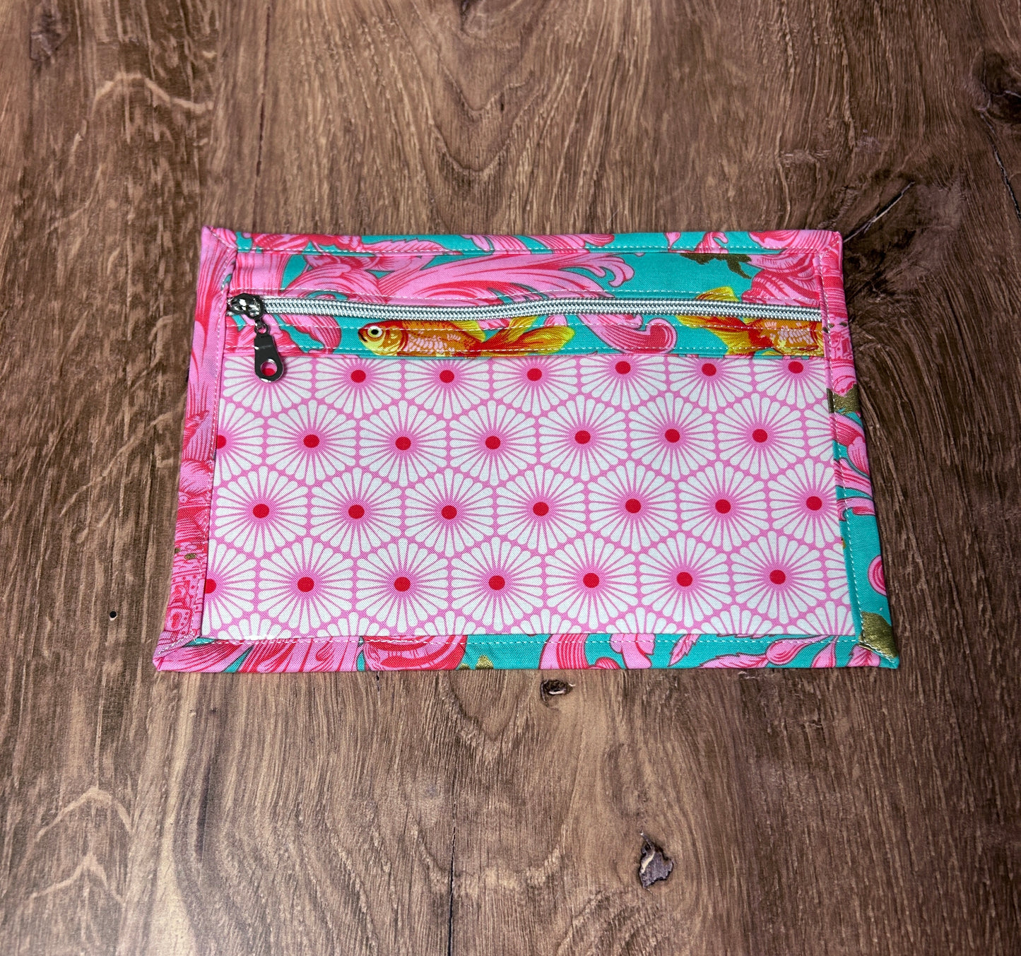 Vinyl Cross Stitch Project Bag - Project Bag - Knitting & Crochet Bag - Storage - Organizer - Goldfish Project Bag - Notions - Fish (Copy)