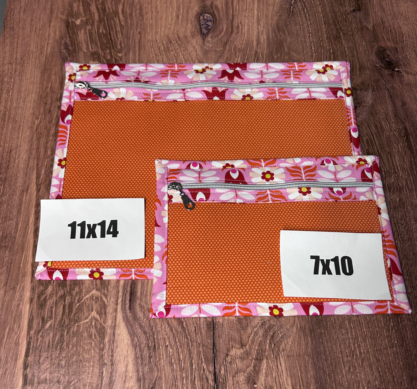 Vinyl Cross Stitch Project Bag - Embroidery Bag - Project Bag - Knitting & Crochet Bag - Storage - Organizer - Notions - Flower - Floral