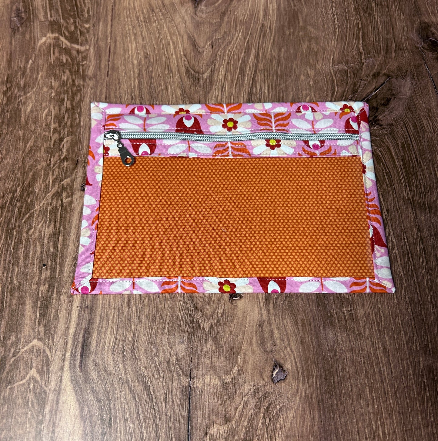 Vinyl Cross Stitch Project Bag - Embroidery Bag - Project Bag - Knitting & Crochet Bag - Storage - Organizer - Notions - Flower - Floral