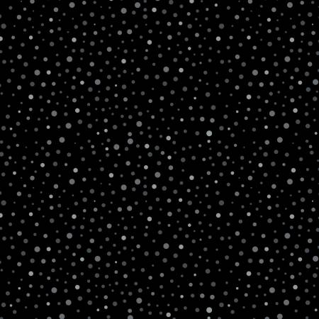 Camelot Fabric - Mixology Dottie - Black Dottie - 2148-0002 - Cotton Fabric