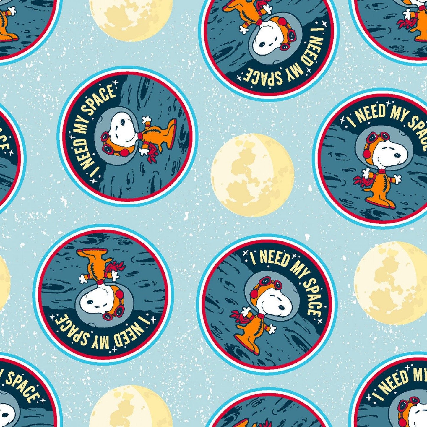 Snoopy Fabric - Peanuts - Airplane Dog - Dog - Beagle - Cotton Fabric