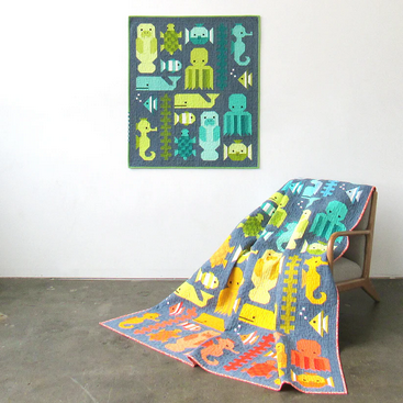 Elizabeth Hartman Quilt Pattern - Awesome Ocean - Elizabeth Hartman - #EH036 - Quilt Pattern