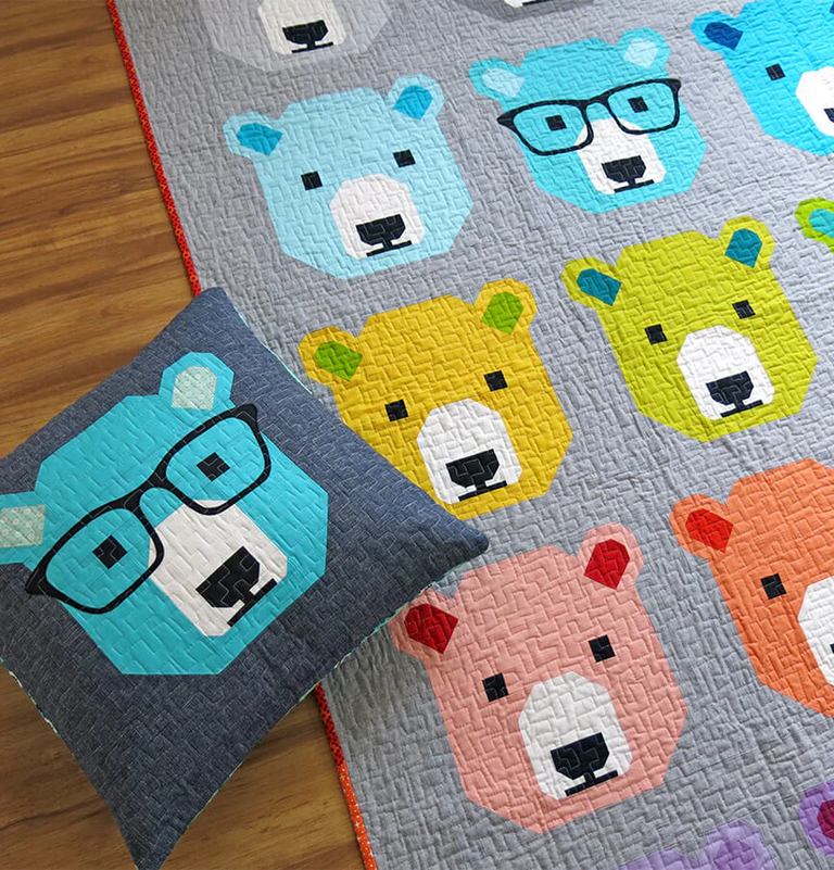Elizabeth Hartman Quilt Pattern - Bjorn Bear - Elizabeth Hartman - #EH028 - Quilt Pattern