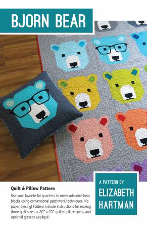 Elizabeth Hartman Quilt Pattern - Bjorn Bear - Elizabeth Hartman - #EH028 - Quilt Pattern